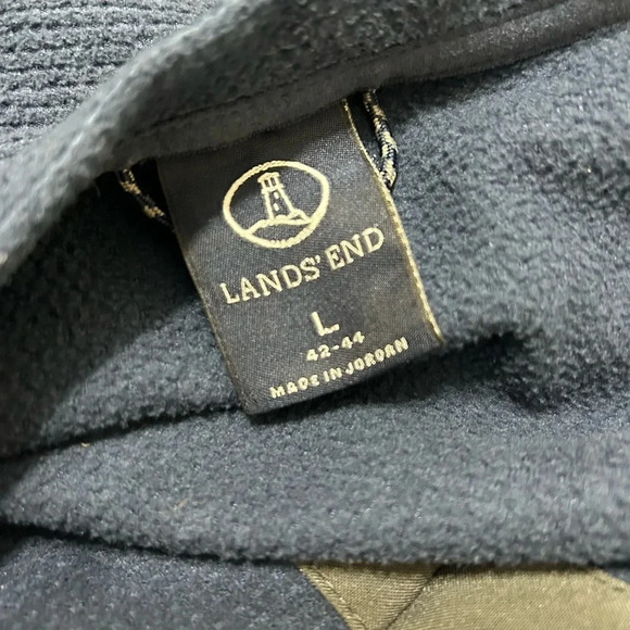 Lands’ End Fleece Button Long Sleeve Shirt - Picture 4 of 6